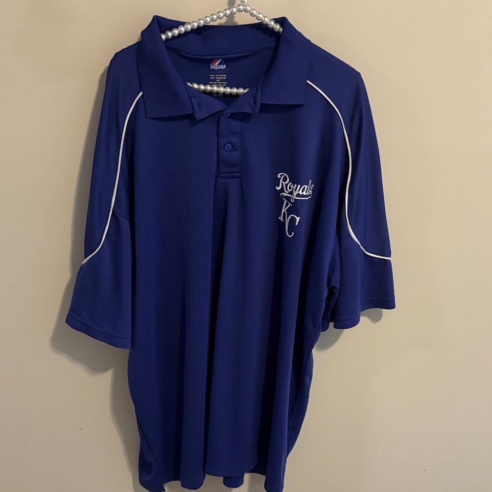 Majestic Kansas City royals polo size 2XT